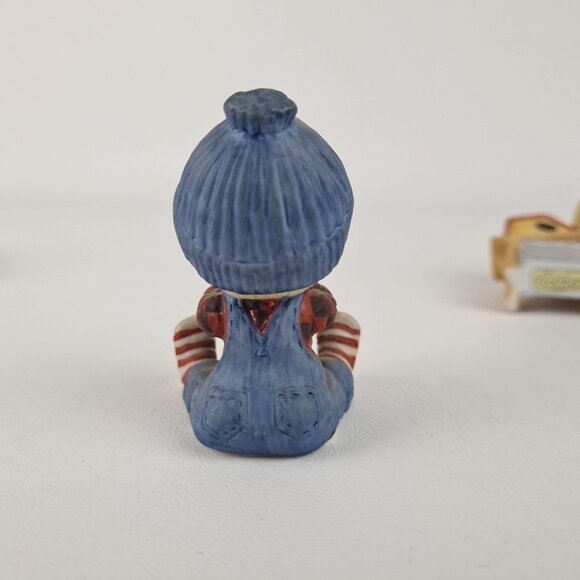 Lot of 4 Enesco Country Cousins Figurines Play Time at Beach Christmas Vntg - Picture 11 of 13